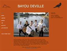 Tablet Screenshot of bayoudeville.com